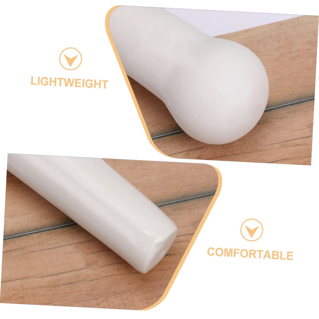 Alipis 10piezas Pestle De Cerámica Para Cocinar Machacador Manual Para Aplastar y Especias Utensilio De Cocina Ergonómico