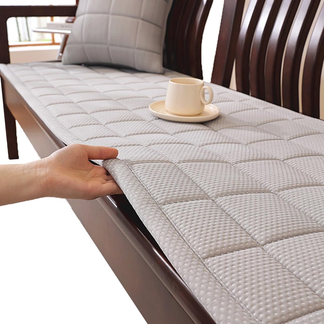 Housse de canapé imperméable et extensible pour protéger vos coussins épais du salon