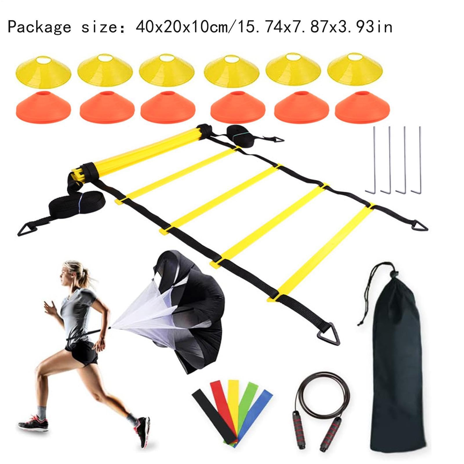 Agility Training Equipment, Football Training Equipment Set, Effective | Agility Training, Speed Training Equipment, Long Lasting Agility Training Speed, Easy To Use, Portable for Enhanced Performan
