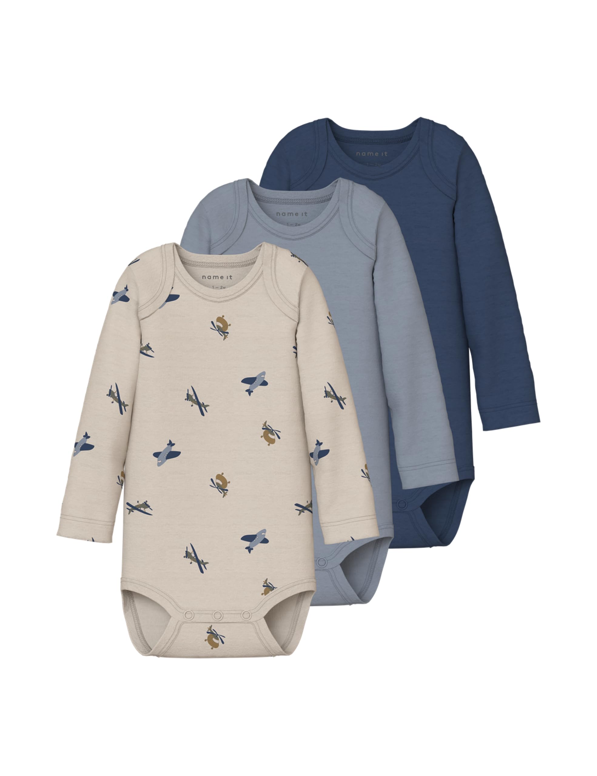 NAME IT Herren Nbmbody 3P Ls Airplane Noos