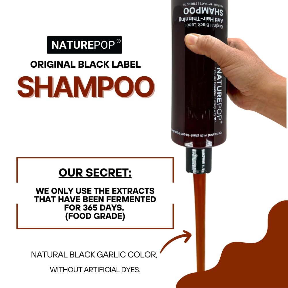 Amazon.com: Black Garlic Hair Loss Shampoo by NATUREPOP - Prevents