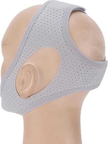 Miniatura 2 de Correas de mandíbula para dormir, correa ligera para ronquidos, correa de barbilla para detener los ronquidos con material de malla para corrección