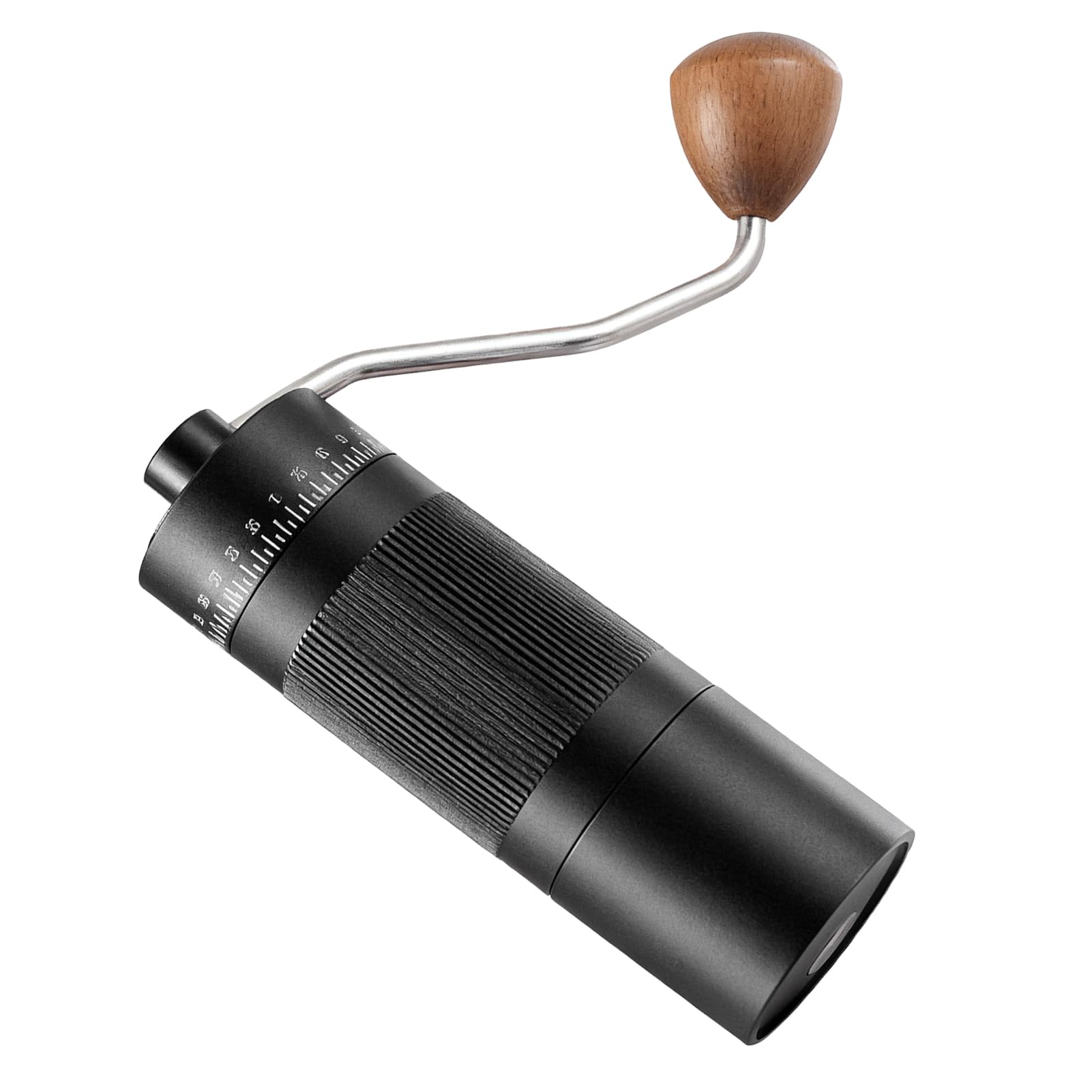 Bewinner Macinacaffè Manuale, Capacità 22g con 55 Impostazioni Regolabili, Macinacaffè Manuale per Casa e Viaggio, Design Ergonomico, (BLACK)