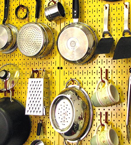 Image of Yellow Metal Pegboard by Wall Control - 2 Pack