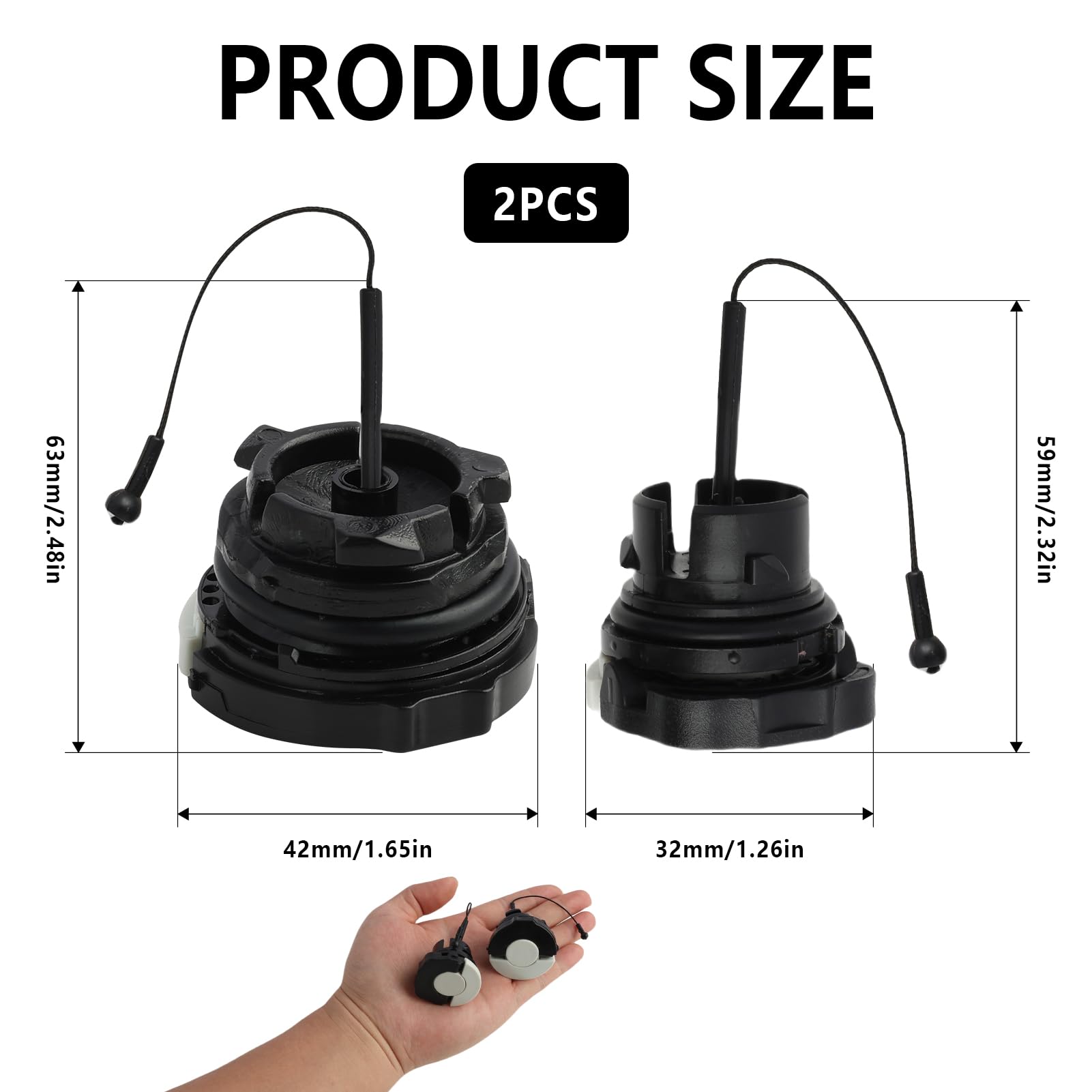 2Pcs Bouchon d'Essence et Bouchon d'Huile pour STIHL MS171 MS181 MS192 2Pcs Bouchon d'Essence et Bouchon d'Huile pour STIHL MS171 MS181 MS192