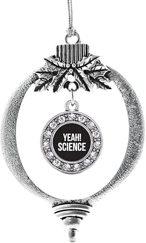 Miniatura 231 de Inspired Silver - My Vintage Initials - Adorno con dije de letra V - Adornos navideños de círculo plateado con joyas de circonita cúbica