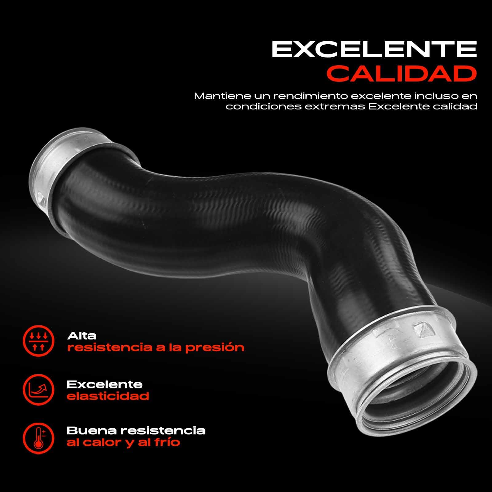 Frankberg Manguera de aire de carga Manguera Turbo Compatible con Golf V Variante 1K5 1.9L Golf V 1K1 1.9L T.o.u.r.a.n 1T1 1T2 1.9L TT 8J3 2.0L C.a.d.d.y III MPV 2CB 2CJ 2KB 2KJ 1.9L 1K0145832B