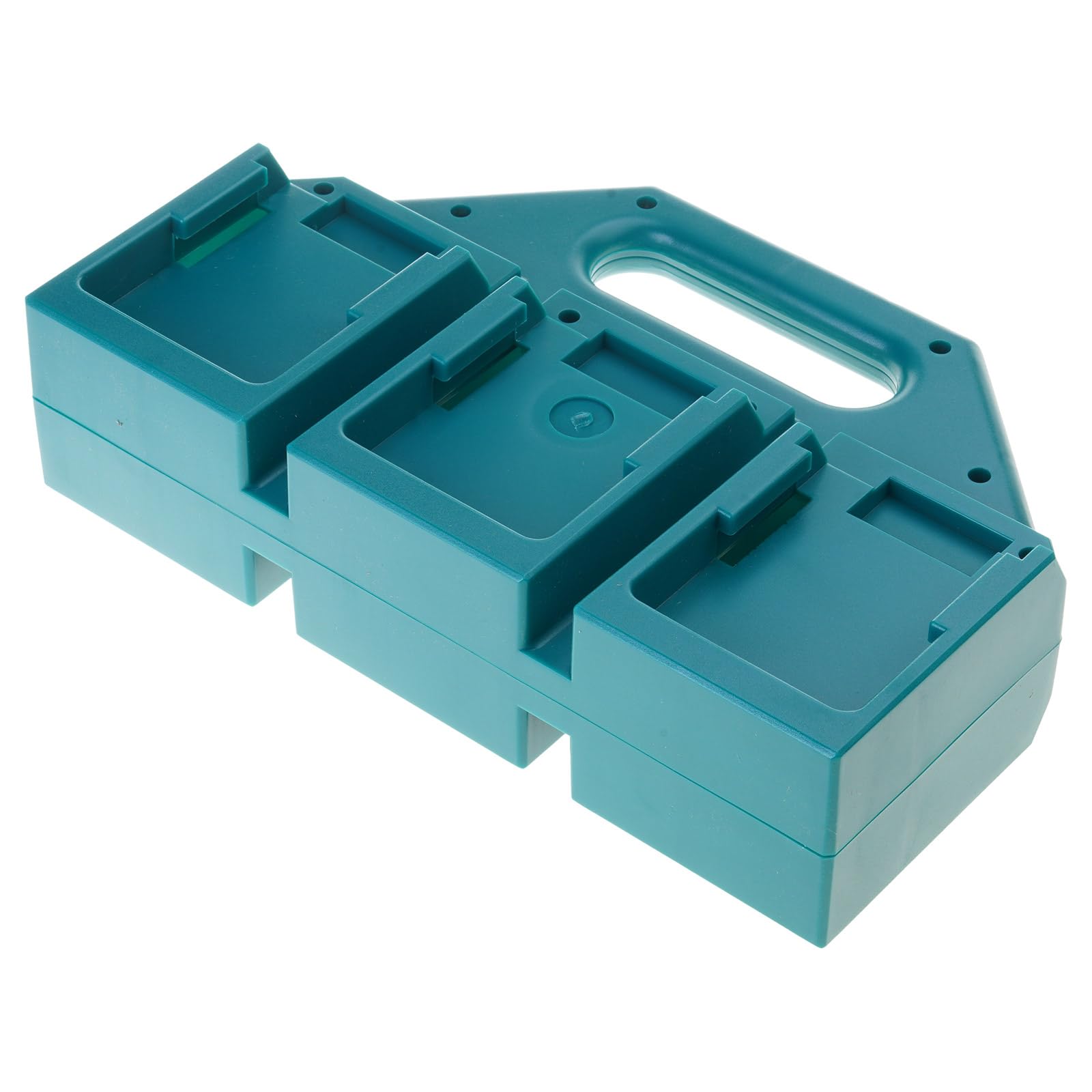 Hgenahgtf 6 Slots Green Space Efficient Battery Organizers For 18V Cells Holds 4 / 6Units Sturdy Mounting Rack Tool Accessory Battery Rack