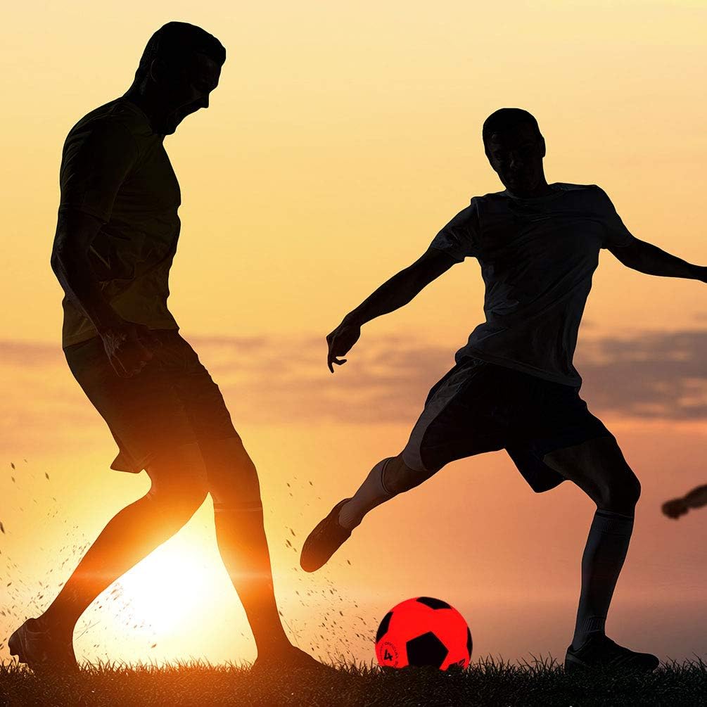 GlowCity Glow in The Dark Soccer Ball- Light Up, Indoor or Outdoor Soccer Balls with 2 LED Lights and Pre-Installed Batteries - Gift Ideas for Teen Boys and Girls﻿ : Sports & Outdoors