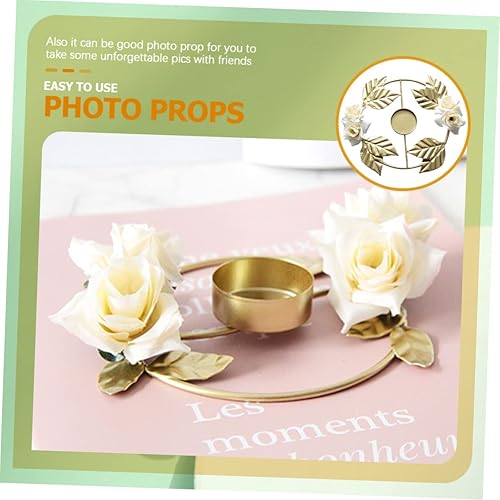 Miniatura 4 de 4pcs Wedding Candlestick Candle Holders for Table Centerpiece Festival Candle Holder Dinner Party Candle Holder Golden Candle Holder Candle Holder