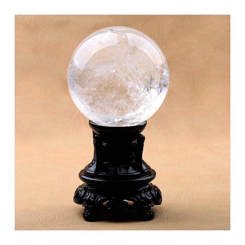 Bola de Cristal (en la Magia Occidental) Blanco Natural Bola de Cristal Agrietado Oficina Auspicioso Feng Shui de la Bola de la Bola de Piedra Talla Pulido Regalo de los Ornamentos Bol