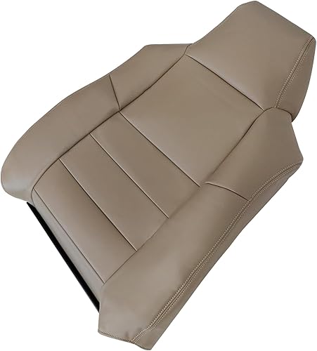 Miniatura 7 de GXARTS Funda de cuero de repuesto para asiento de lado del conductor, color marrón #4H, compatible con Ford Excursion F250 F350 F450 F550 Lariat