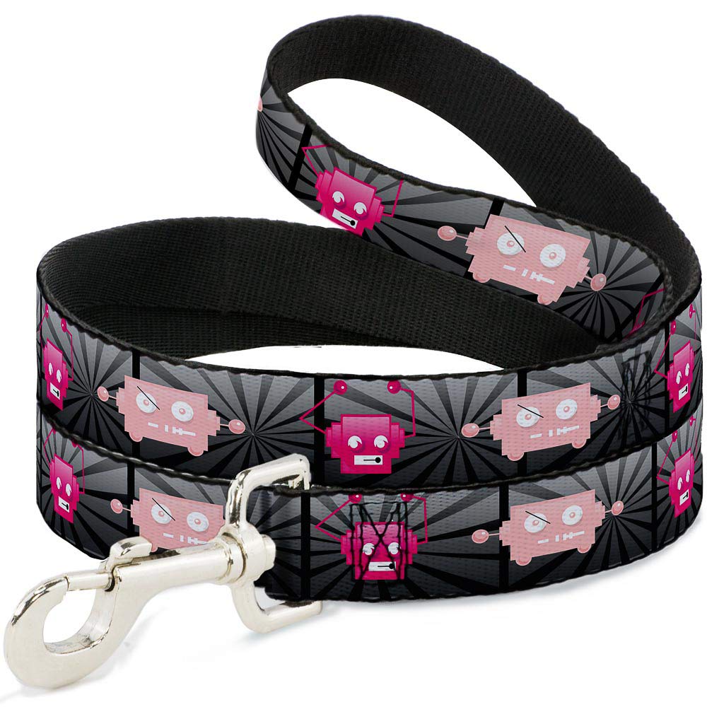Laisse pour animaux Buckle-Down Hot Beat Bot Rose pour chien et chat