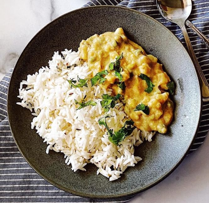 Miniatura 5 de The Cumin Club Paneer Butter Masala - Paquete de curry instantáneo + lados de arroz, comidas vegetarianas listas para comer (paquete de 5 masala de