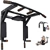 Multifunctional 2in1 Multi Pull Chin Up Bar Wall Mounted Home Gym Exercise Dips Upper Body Fitness Workout Station