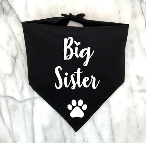Pañuelo para perro Big Brother Big Sister, fotos de anuncio de embarazo