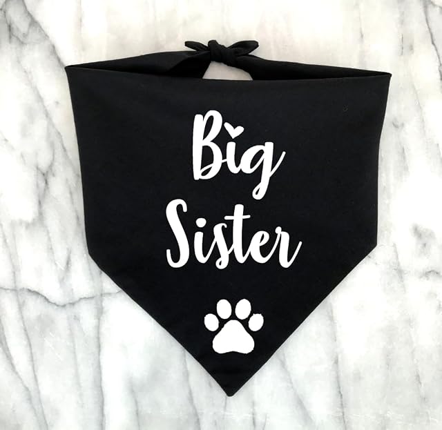 Pañuelo para perro Big Brother Big Sister, fotos de anuncio de embarazo