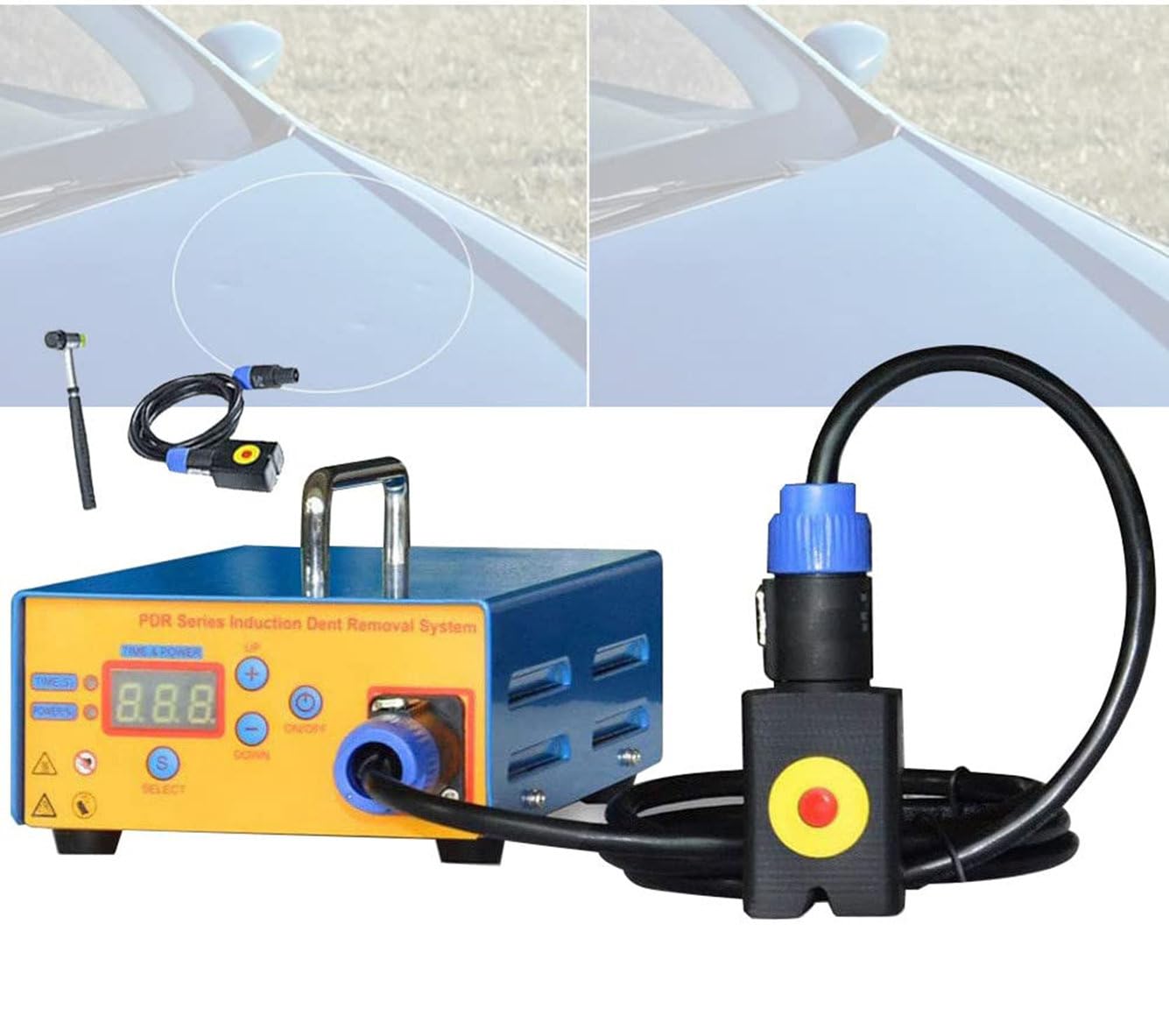 Máquina de calentamiento de abetido automático Kit de aburrtidores de cuerpo Herramientas Máquina de reparación de abetidores sin pintura Máquina calentador de inducción 1380W Hotbox Removedor de abet