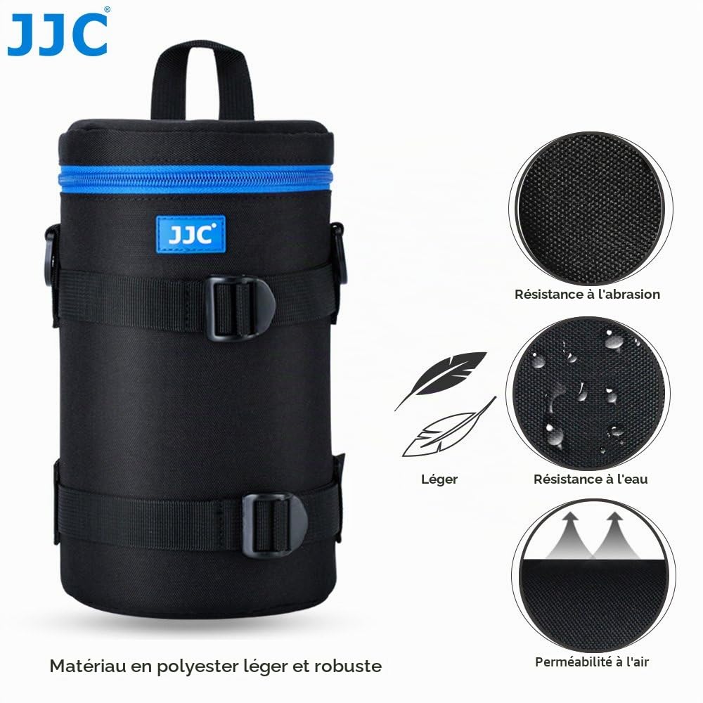 JJC VI Imperméable pour Intérieur Deluxe Étui pour Objectif-Dimensions: 110 x 225mm (4.3 x 8.9”) (4.4 x 9.4”) [Voir Description pour Compatibilité]