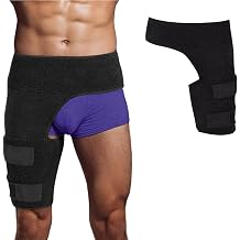 KIMHOME Hip Support, Groin Support Bandage Adjustable Hip Support Belt, Breathable & Lightweight Design, Sport & Daily Comfort for Women & Men, Relieves Hip and Thigh Pressure