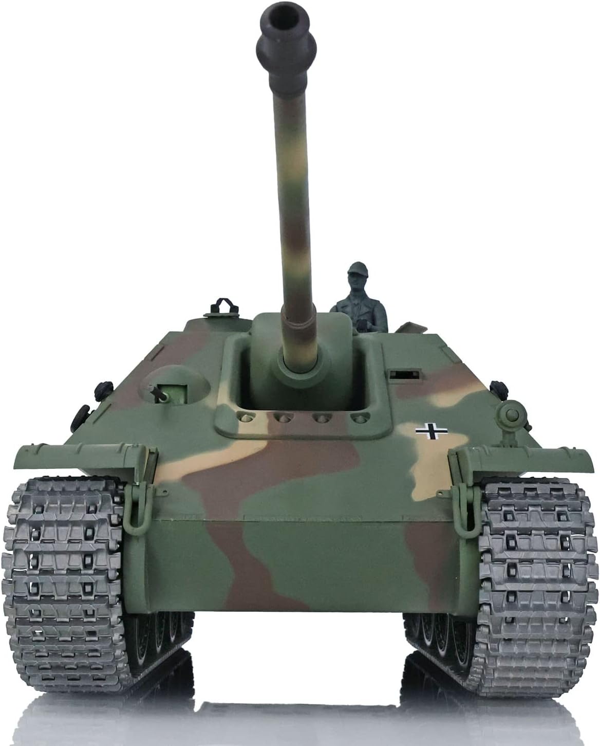 TOUCAN RC HOBBY 1/16 7.0 Upgraded Jadpanther RTR RC Tank Henglong Model 3869 Metal Tracks Drive Wheels Steel Gearbox Ir Battle Airsoft Smoke