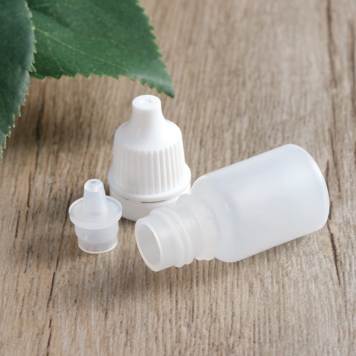 Frascos cuentagotas 5 ml, botellas flexibles, recipientes con tapa, vacíos