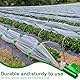 WUSJCOF 40 Stück Gewächshaus Klammern, grüne Gartenclips, Gewächshausclips für Vogelnetz, Schattierungsnetz, Folientunnel und Insektennetz, Zubehör für Gartenpflanzen, 11 mm