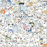 かわいいアヒルのステッカー100枚、ビニール製防水ラップトップステッカー 学生向けギフト 学校用品 教室 先生 賞品 子供 女の子 ティーン向け (アヒル羽)