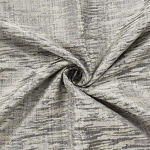 Image of Story@Home Bloom Collection Room Darkening Window Curtains 5 feet Long for Living Room, Bedroom, Kids Room - Silver Grey