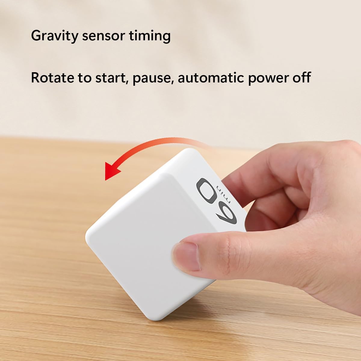 Cube Timer, Gravity Timer for ADHD, Focus Productivity Desk Timer