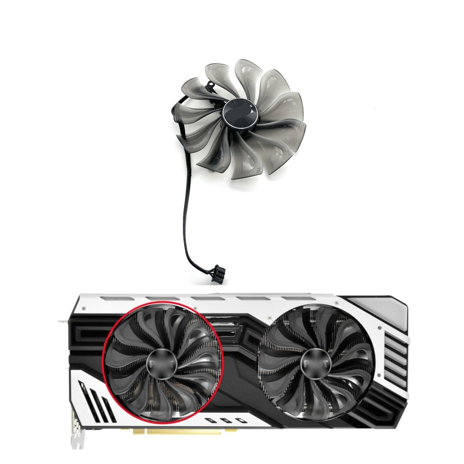 Ventilateur GPU RTX2080 GAA8S2U pour réparer une carte graphique bruyante ou en surchauffe