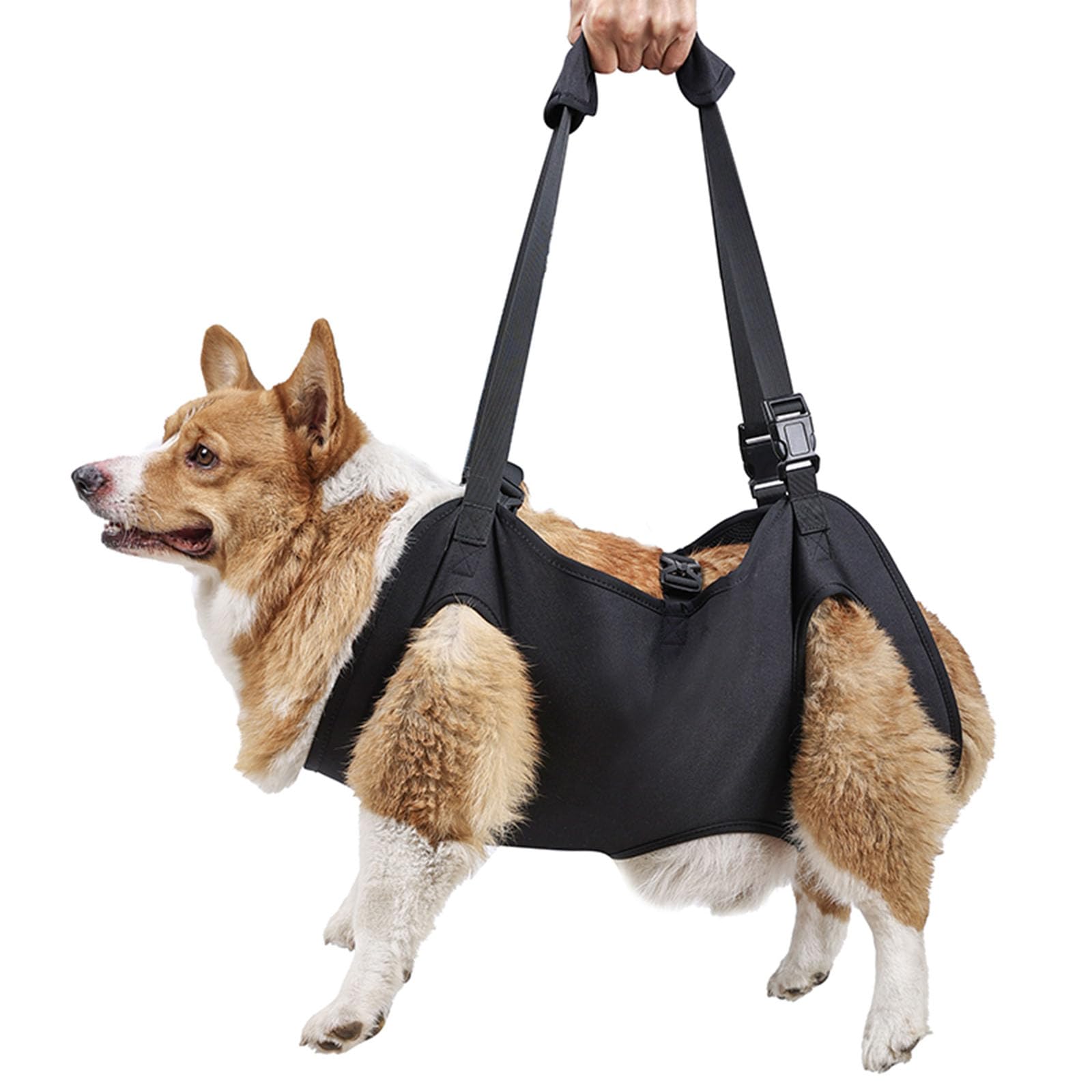 Dog Lifting Harness,Full Coverage One-Shoulder Handheld Dog Support Mobile Carrier Sling,Dog Recovery Walking Training Bag for Old Disabled - Image 4