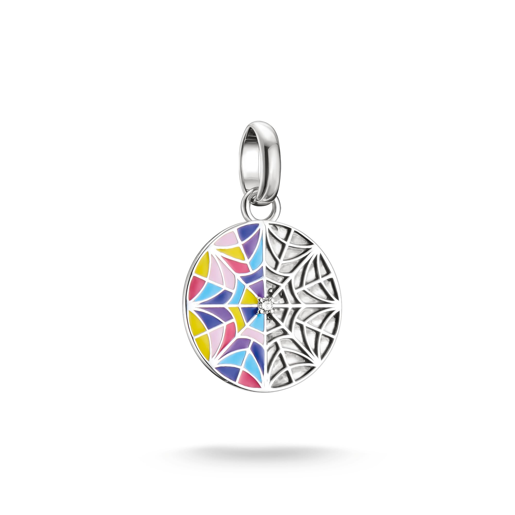 Thomas Sabo Connect Wednesday Window Enamel 925 Sterling Silver Charm Pendant CC1314-691-7
