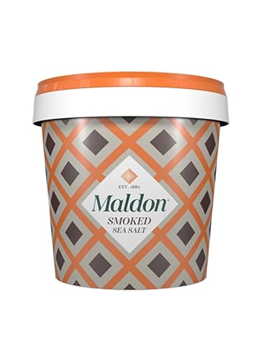 Miniatura 1 de Sal Maldon escamas de sal marina ahumada 11 libras 500 g a granel Kosher natural ahumado suavemente sobre roble artesanal gourmet cristales