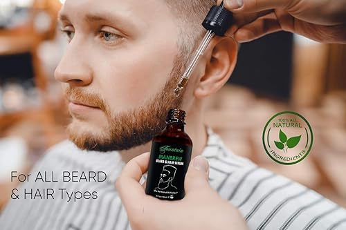 Miniatura 3 de Fountain Manbrew - Aceite para el crecimiento de la barba para hombres - Tratamiento de manchas calvas - Acondicionador sin enjuague - Aceite de