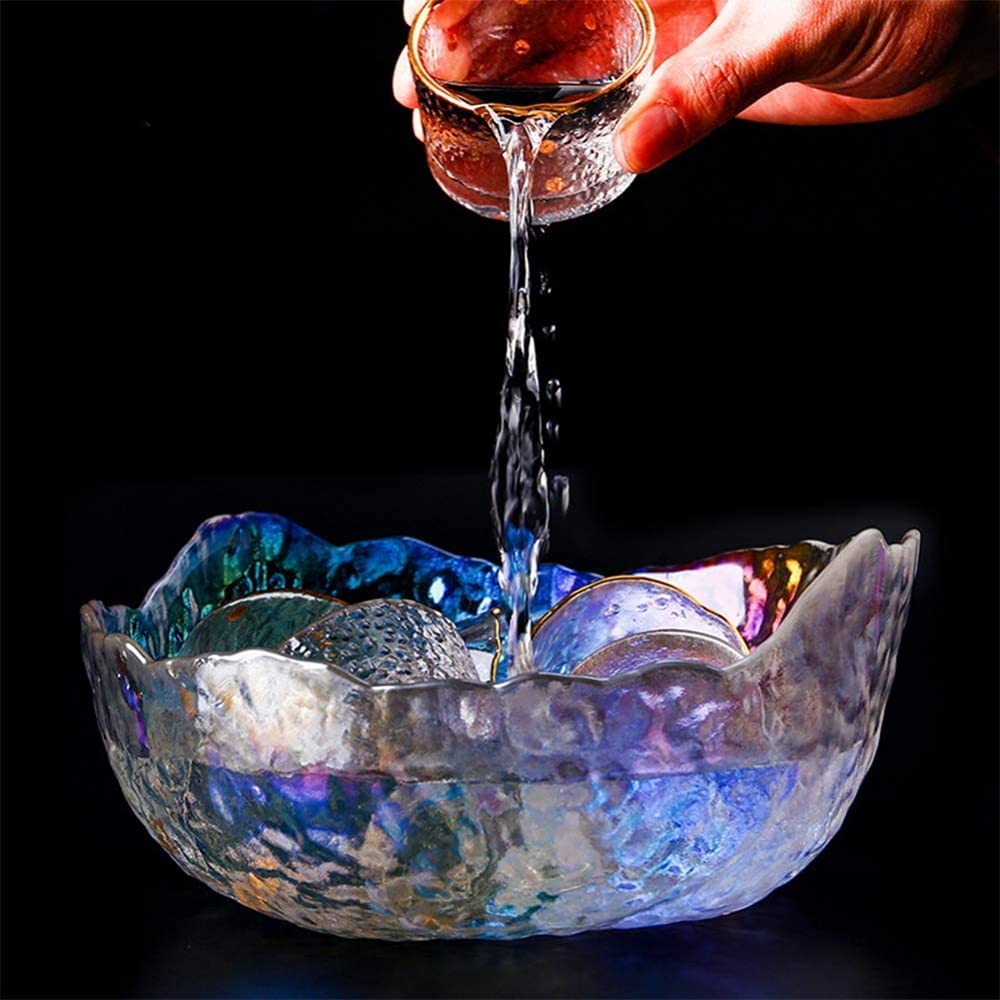 Tazones Grandes para Mezclar De Vidrio Tazón Grande De Vidrio para Servir, para Usar como Ensaladera, Tazón para Pasta De Frutas O Tazón Decorativo para El Hogar.-1000ml