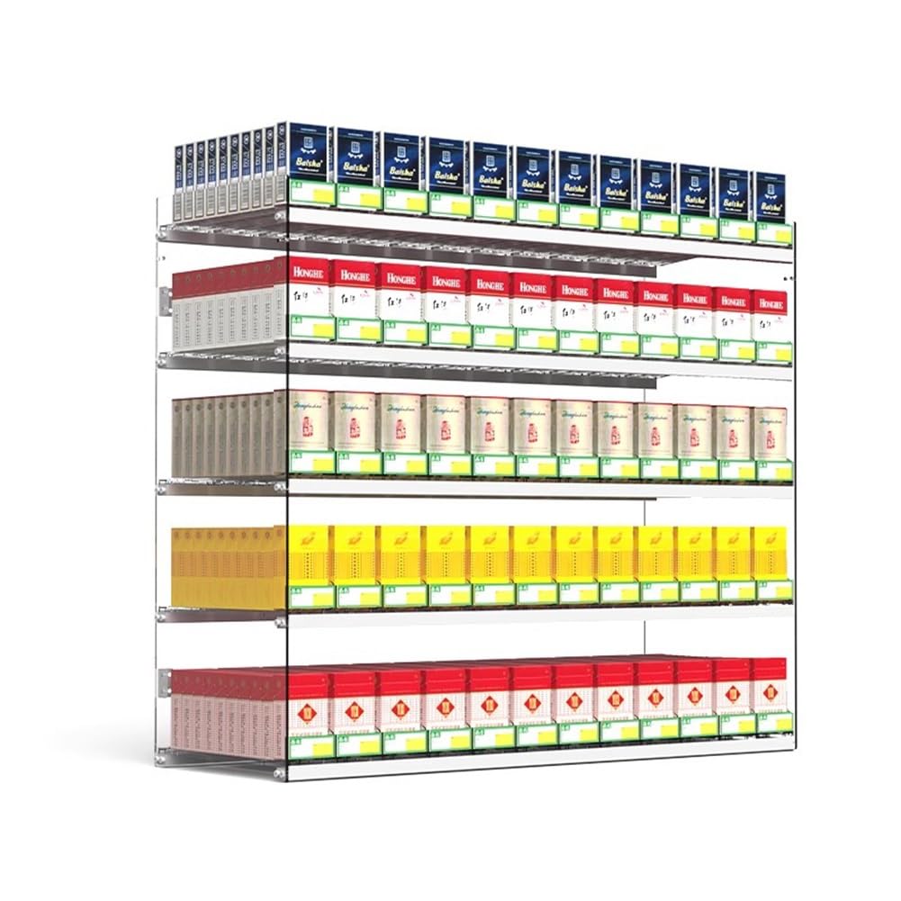 Federbelasteter Zigarettenständer, Theken- oder Wand-Organizer für Einzelhandel, erhöht die Sichtbarkeit des Produkts