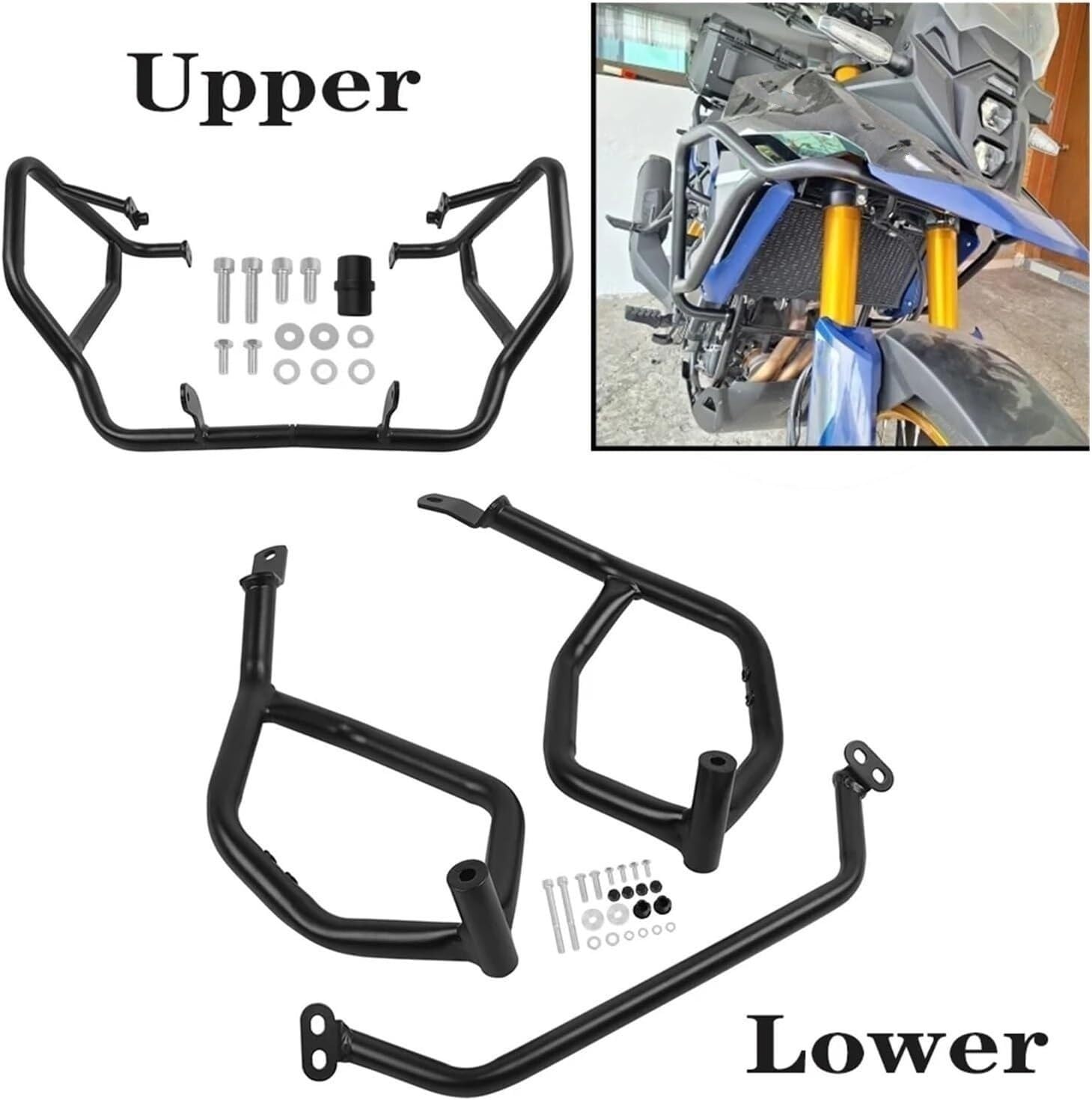 Barre protezione moto Telaio per barre di protezione per motocicletta per Suzuki V-STORM 800DE 2023 2024 per del serbatoio per