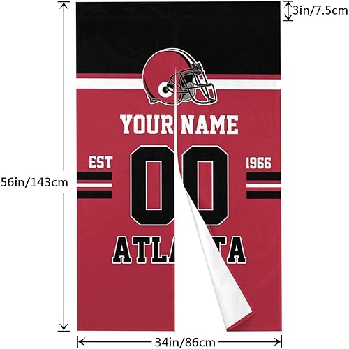 Miniatura 3 de Atlanta - Cortinas para puerta, panel de cortina personalizado con número de nombre, cortina japonesa personalizada para dormitorio, divisor de