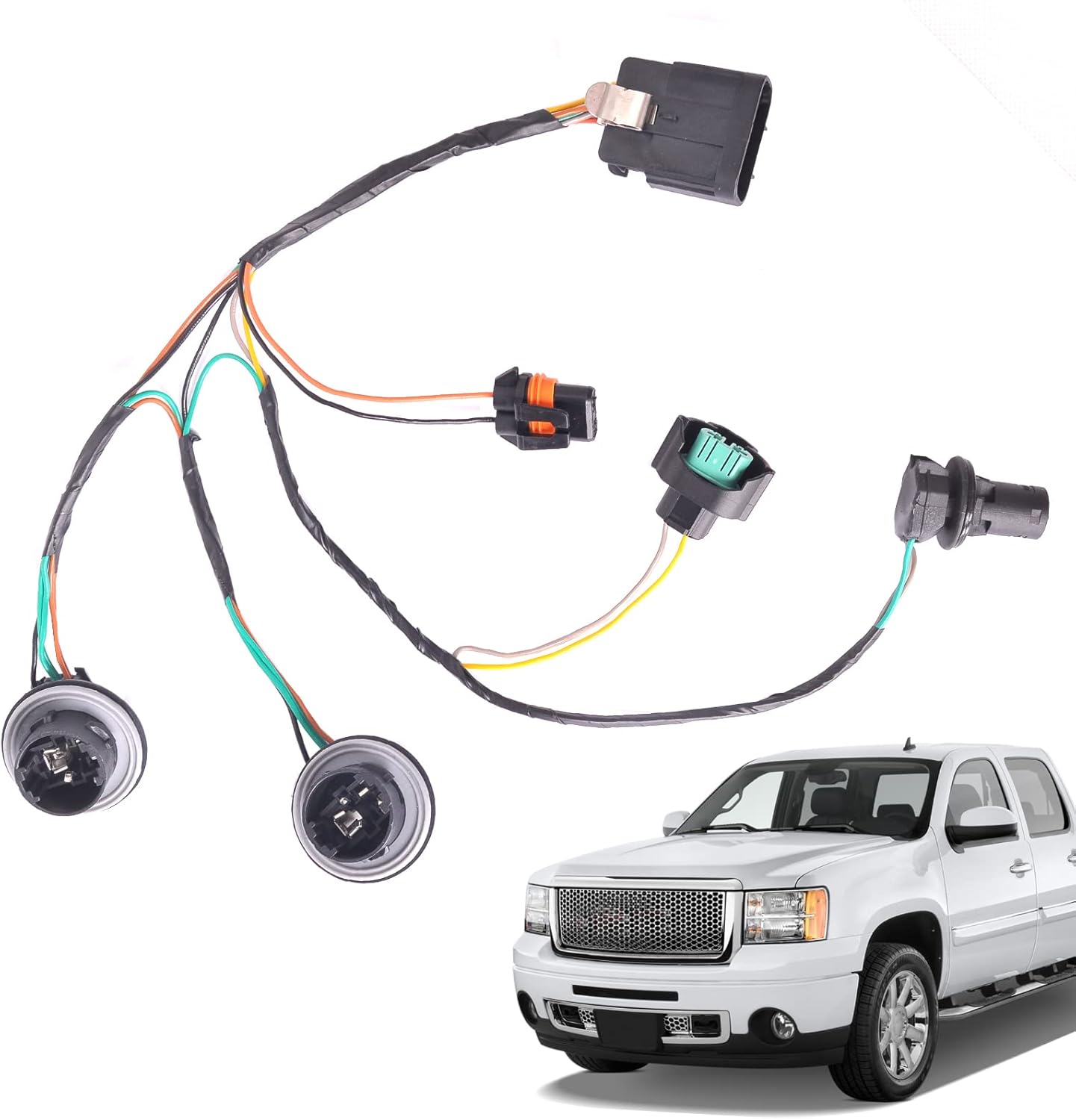 Headlight Wiring Harness 15841610 Compatible with GMC