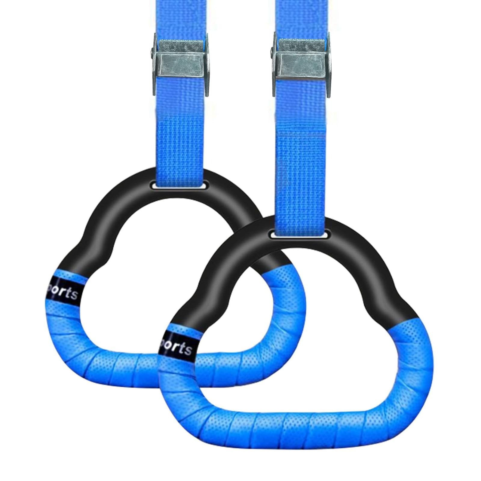 YGCQFH Gymnastics Rings for Kids Bars， Gymnastics Rings， Trapeze Bar Pull Up Gym Rings， Gymnastic Rings，Gym Rings，Professional Fitness Rings Pull Up Rings， Non-Slip Load-bearing 120KG