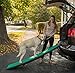 Pet Gear Travel Lite Ramp with supertraX Surface for Maximum Traction, 4 Models to Choose from, 42-71 in. Long, Supports 150-200 lbs, Find The Best Fit for Your Pet, Black/Green