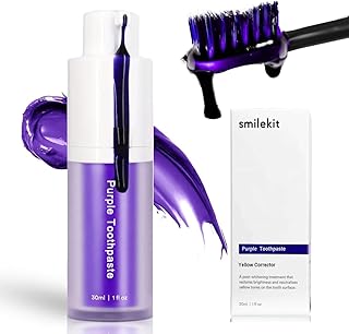 2023New Purple Toothpaste for Teeth Whitening, Purple Toothpaste Whitening, Purple Teeth Whitening, Whitening Corrector Toothpaste, Yellow Stain Removal for Teeth,Teeth Whitening Kit 30 ml