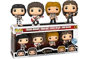 Funko Pop! Rocks: Queen 4-Pack - Freddie Mercury/Brian May/Roger Taylor/John Deacon (Special Edition)