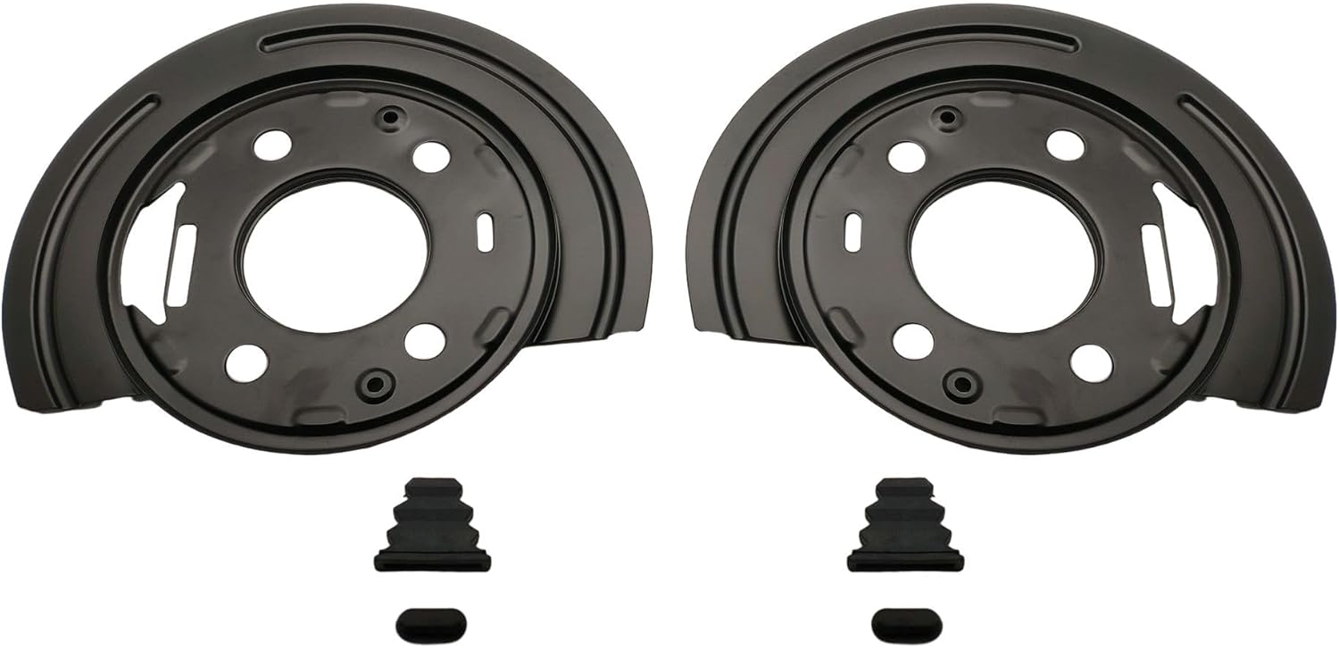 Pair Rear Brake Dust Shield Compatible with Select Cadillac Escalade Chevrolet Avalanche Express Silverado GMC Savana Sierra Replace 924-223, ‎88965717