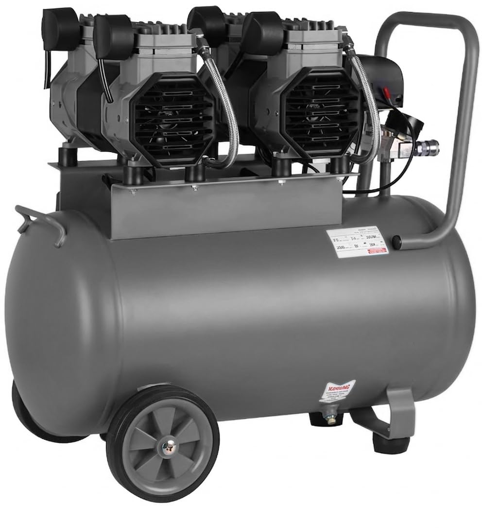 Compresor de aire profesional con certificado CE SILENCIOSO, 50 litros 3 cv 8 Bares