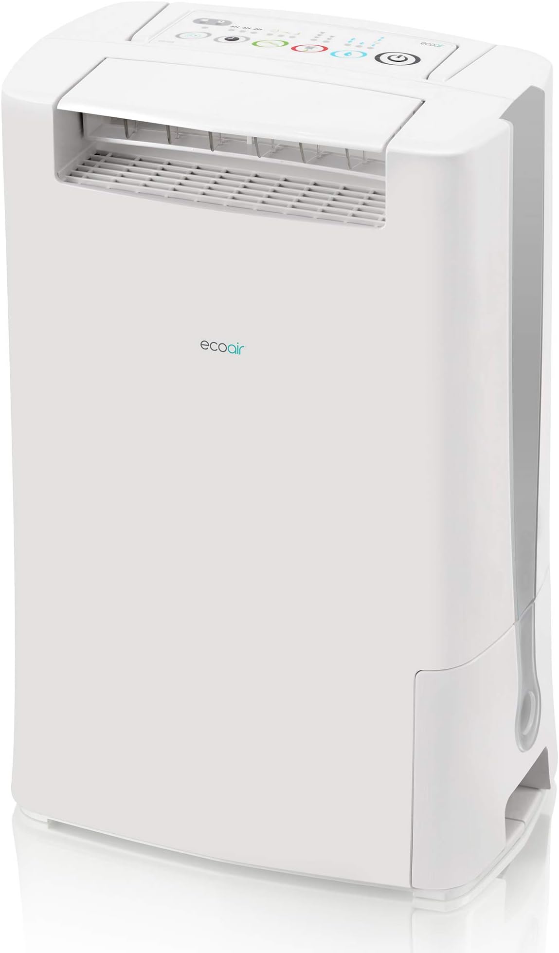 EcoAir DD128 Red Desiccant Dehumidifier with Ioniser and Silver Filter, 8 litres Day
