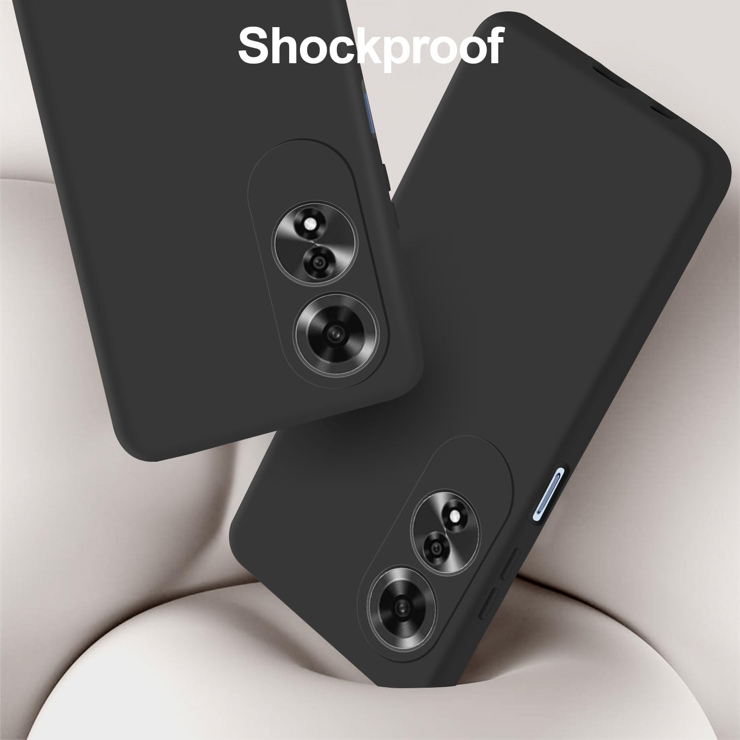 FTRONGRT Cover per Oppo A60, TPU Morbido, Antiurto, Antiscivolo