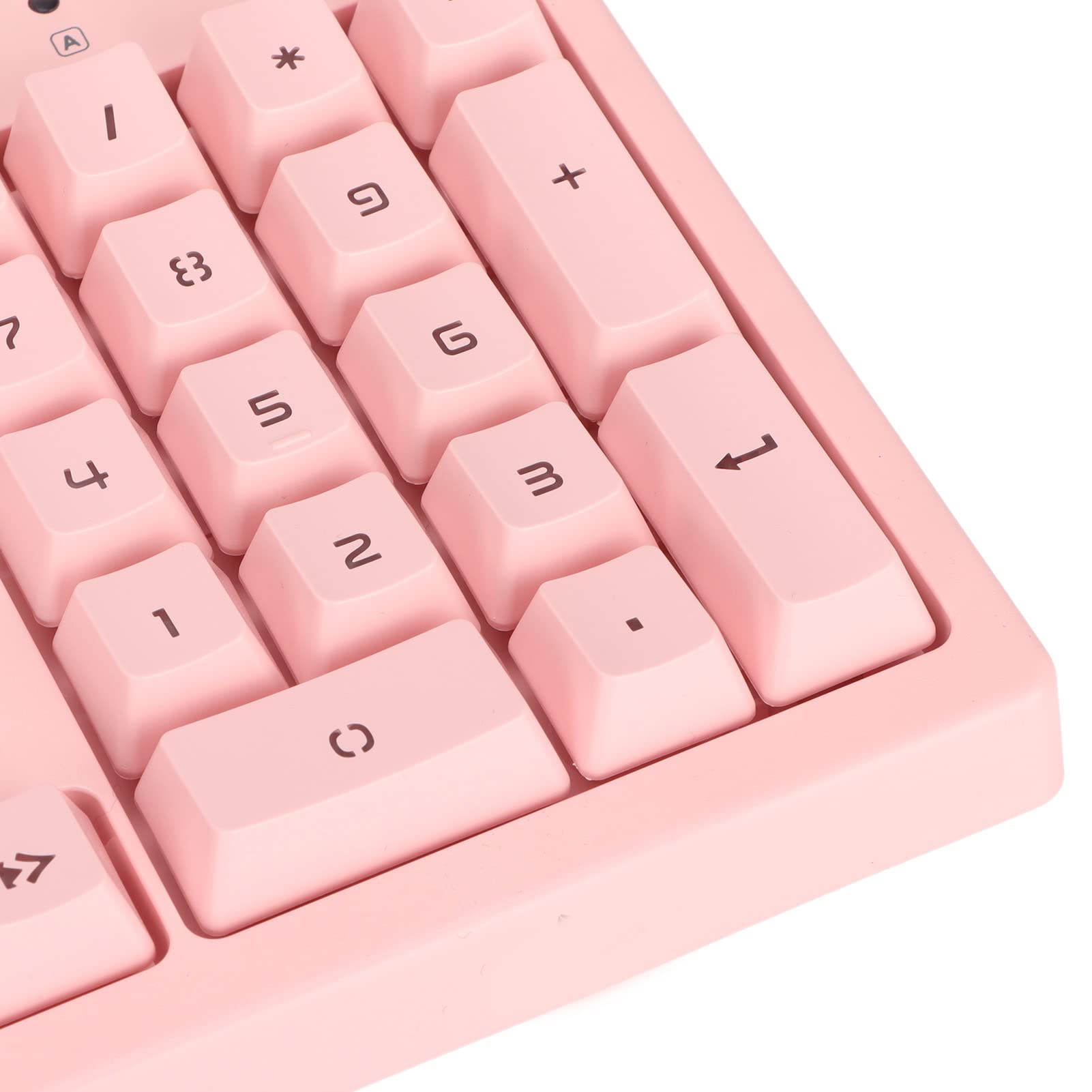 Zestaw Przewodowej Klawiatury i Myszy Wodoodporny RGB 6 Poziomów DPI Regulowany dla Systemu OS X Antypoślizgowy Ergonomiczny Kształt Różowy materiał ABS 104 Klawisze do Użytku Domowego w