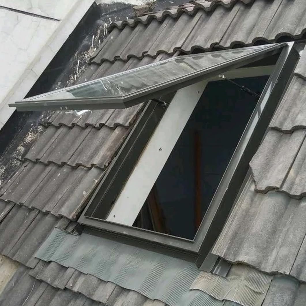 Aluminiowy świetlik dachowy z oświetleniem LED dla lepszego naturalnego światła na strychach i pomieszczeniach słonecznych – łatwy w montażu płaski luk dachowy dla optymalnego oświetlenia